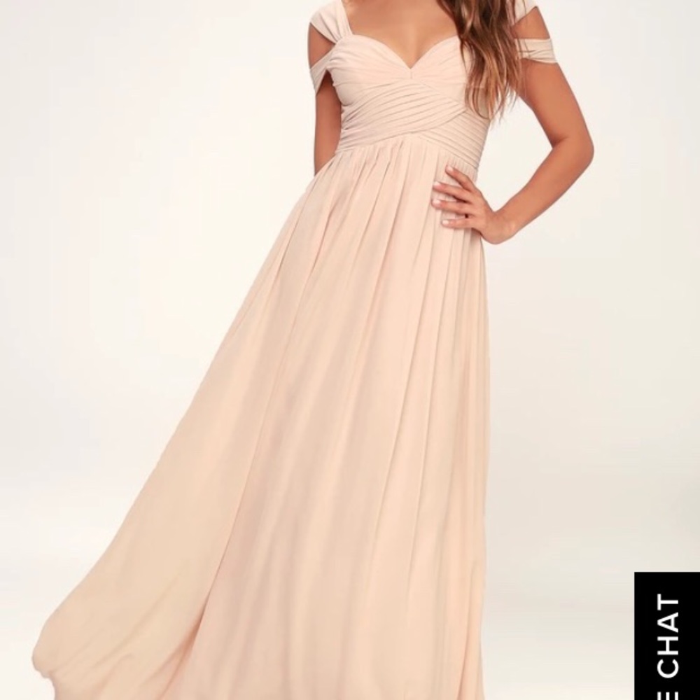 Lulus “Make Me Move” Blush Pink Maxi Dress